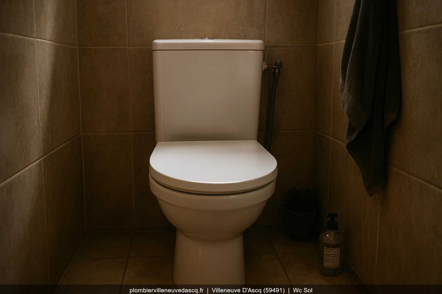Pose WC au sol Allia Paris par plombier a Villeneuve-d'Ascq (59491)